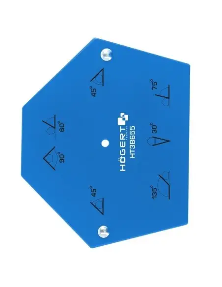 Coltar magnetic, pentru sudura, Hogert, cu 6 unghiuri de lucru, avand capacitatea de sustinere de aproximativ 34 Kg. Coltar magnetic, pentru sudura, Hogert, cu 6 unghiuri de lucru, avand capacitatea de sustinere de aproximativ 34 Kg.