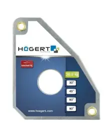 Vinclu magnetic, pentru sudura cu 4 unghiuri de lucru, avand capacitatea de sustinere de aproximativ 36.2 Kg.