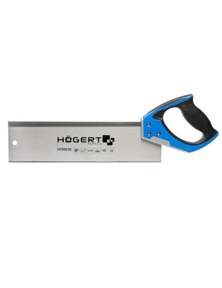 Fierestrau lemn, Hogert, lama 350 mm, dinti 11 TPI pentru taieri rapide si precise.
