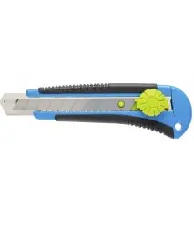 Cutter, Hogert, lama de 18 mm din otel SK5, cu maner ergonomic, potrivit pentru utilizare generala.