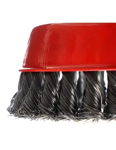 Perie pentru polizor unghiular, KraftDele, M14, 125mm, cu sarma otelita Perie pentru polizor unghiular, KraftDele, M14, 125mm, cu sarma otelita