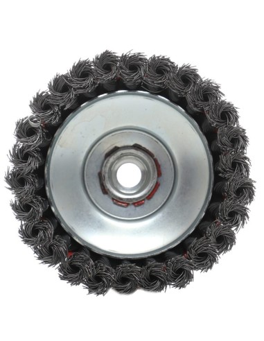 Perie pentru polizor unghiular, KraftDele, M14, 125mm, cu sarma otelita Perie pentru polizor unghiular, KraftDele, M14, 125mm, cu sarma otelita