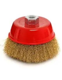 Perie pentru polizor unghiular, Kraft&Dele, din alama, M14, 125mm