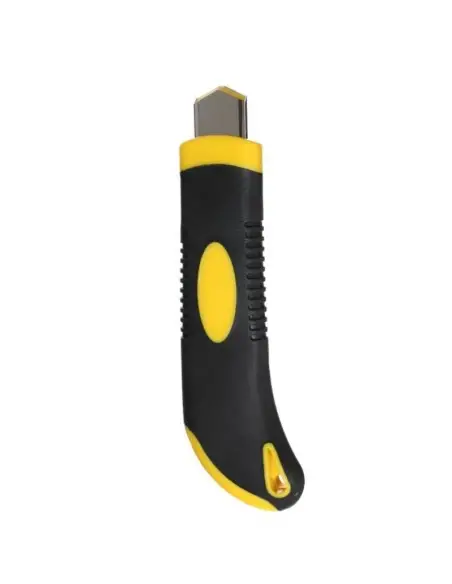 Set 1 cutter si 3 lame de rezerva, Kraft&Dele, 18 mm din otel carbon si corp din plastic Set 1 cutter si 3 lame de rezerva, Kraft&Dele, 18 mm din otel carbon si corp din plastic