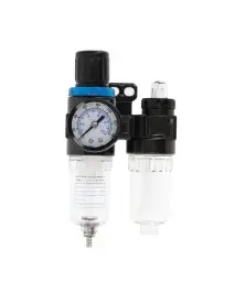 Filtru aer cu reductor si rezervor ulei, Hogert, 1/4, 9 bar, 25cm3/15cm3