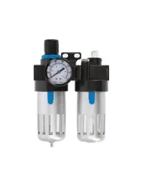 Filtru aer cu reductor si rezervor ulei, Hogert, 1/4, 9 bar, 90cm3/60cm3