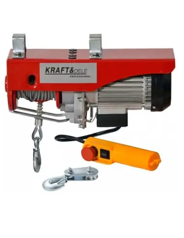 Troliu electric cu cablu, Kraft&Dele, ridicare 125/250 kg, 550W