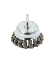 Perie bormasina, tip cupa, sarma rasucita din otel inoxidabil 0.5 mm, diametru 75 mm.