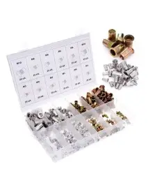 Set piulite nituibile, Tagred, din otel si aluminiu, 300 buc