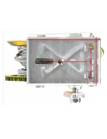 Troliu manual, Tagred, max 1133 kg, pe curea 10 m