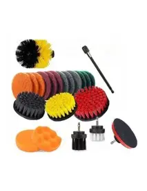 Set perii curatare pentru bormasina, Kraft&Dele, 22 piese