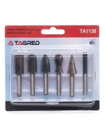 Set freze pentru metal, biax, Tagred, HSS, 6 mm, 6 piese