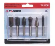 Set freze pentru metal, biax, Tagred, HSS, 6 mm, 6 piese|Top Defender