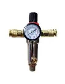Filtru aer cu reductor, Tagred, cu manometru, 2 cuple rapide, 3/8''