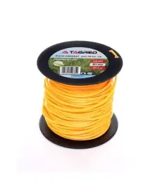 Fir motocoasa, Tagred, patrat, 3 mm x 50.4 m, portocaliu