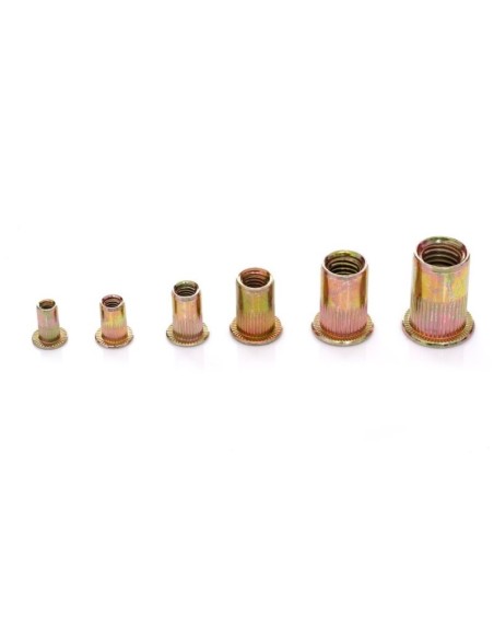 Set 150 piulite nituibile, din otel, M3, M4, M5, M6, M8, M10, Tagred. Set 150 piulite nituibile, din otel, M3, M4, M5, M6, M8, M10, Tagred.