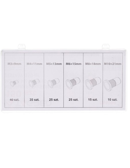 Set 150 piulite nituibile, din otel, M3, M4, M5, M6, M8, M10, Tagred. Set 150 piulite nituibile, din otel, M3, M4, M5, M6, M8, M10, Tagred.
