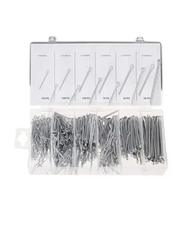 Set stifturi drepte, Tagred, din otel, 555 piese