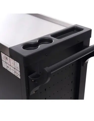 Dulap metalic echipat cu scule, profesional, Tagred, mobil, cu 7 sertare si 306 piese.