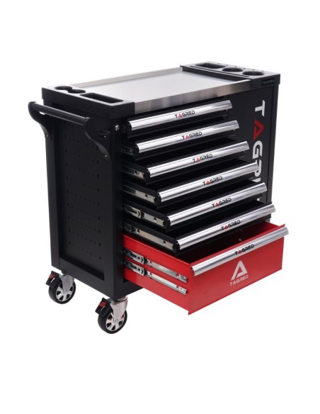 Dulap scule, Tagred, metalic, pe roti, 7 sertare, 298 piese|Top Defender