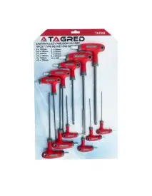Set chei imbus cu maner "T', Tagred, 2- 10 mm, 11 piese