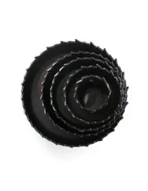 Set carote, Tagred, lemn, 19-64 mm, adaptor si cheie incluse, 11 piese