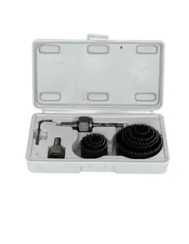 Set carote, Tagred, lemn, 19-64 mm, adaptor si cheie incluse, 11 piese Set carote, Tagred, lemn, 19-64 mm, adaptor si cheie incluse, 11 piese