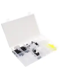 Set 345 clipsuri auto, tip cleme, Tagred, 12 modele, compatibil cu marca Peugeot.