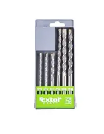 Set 6 burghie, Extol, 5-12 mm, pentru beton, 6 piese, de inalta calitate fabricate din otel SK.