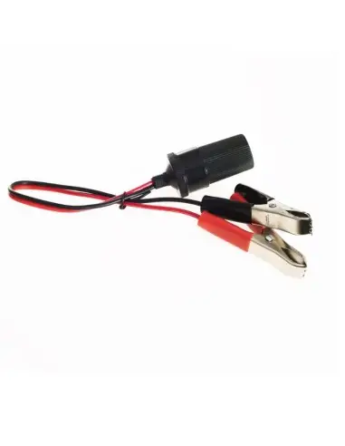 Mufa bricheta cu clesti pentru conectarea la bateria masinii utilizata pentru alimentarea unor aparate electrice.