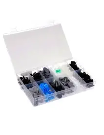 Set 308 clipsuri auto, tip cleme, din plastic, Tagred, 12 modele.