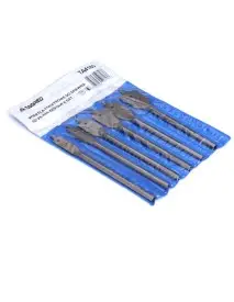 Set 6 burghie pentru lemn, cu dimensiuni intre 10- 25 mm si lungimea de 150 mm pentru o gaurie eficienta a materialelor.
