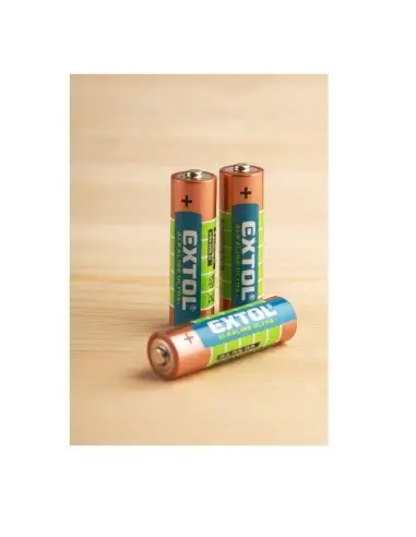 Set 4 baterii Extol, alcaline ultra 1,5 V, AAA LR03 Set 4 baterii Extol, alcaline ultra 1,5 V, AAA LR03