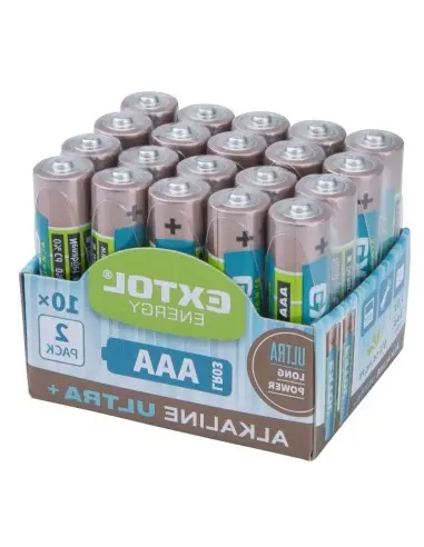 Set 20 baterii alcaline, Extol,ultra power, long life, 1,5 V AAA LR03 Set 20 baterii alcaline, Extol,ultra power, long life, 1,5 V AAA LR03