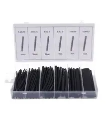 Set tuburi termocontractabile, Tagred, 10 cm, negre, 100 piese