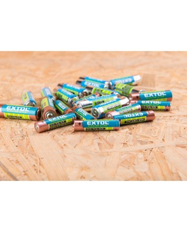 Set 20 baterii alcaline Extol, ultra power, 1,5 V, AA, LR6