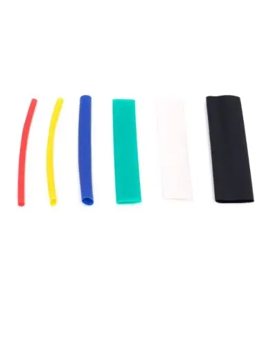 Set 128 tuburi termocontractabile la cald, Tagred, 6 culori, 128 piese, foarte flexibile.