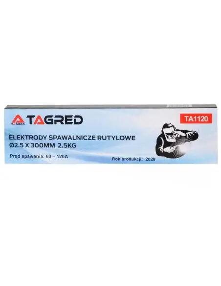 Electrozi pentru sudura rutilici, Tagred, 2,5x 300 mm, 2.5 kg. Electrozi pentru sudura rutilici, Tagred, 2,5x 300 mm, 2.5 kg.