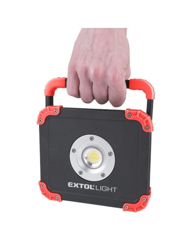 Reflector LED, Extol, incarcare USB cu power bank, 3.7 V Li-ion
