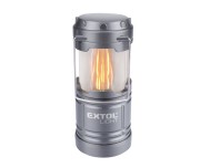 Lanterna LED telescopica, Extol, 75 lm / 25 lm, efect flacara