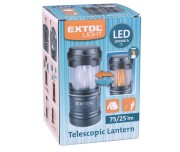 Lanterna LED telescopica, Extol, 75 lm / 25 lm, efect flacara