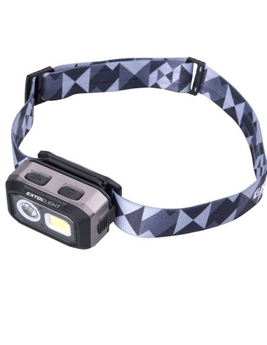 Lanterna frontala, Extol, Dual Power, Li-ion sau AAA, cu senzor IR, LED