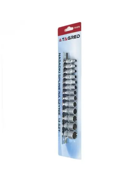 Set 13 chei tubulare, cu profil 1/4'', utilizate pentru strangerea sau slabirea suruburilor Torx, Spline.