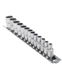 Set 13 chei tubulare, cu profil 1/4'', utilizate pentru strangerea sau slabirea suruburilor Torx, Spline.