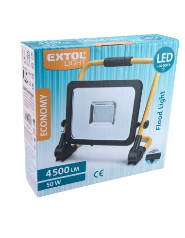 Reflector LED, Extol, 4500 lm, cu suport, 50 W Reflector LED, Extol, 4500 lm, cu suport, 50 W