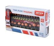 Set 24 freze pentru lemn, Extol, din SK, 8mm | Top Defender