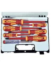 Set 7 surubelnite electrician, Extol, 3x (-), 3x (PH), cu tester, CrV, 1000 V