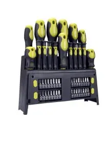 Set surubelnite si biti, Extol, din CR-V, 49 piese