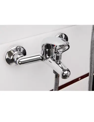 Baterie baie, Extol, pentru cada sau dus, cadru 9 cm, 150mm, crom