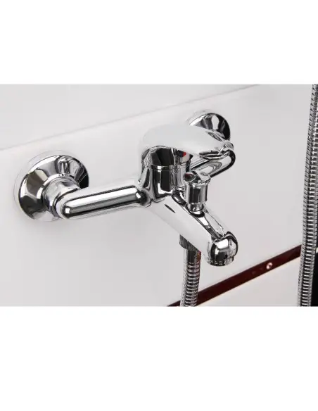 Baterie baie, Extol, pentru cada sau dus, cadru 9 cm, 150mm, crom